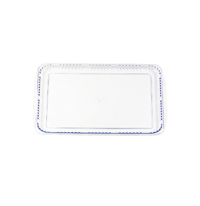 تبسي بلاستيك ابيض مستطيل كبير