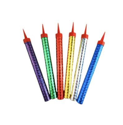 شمع حفلات وسط نجوم 15 سم 6 حبة