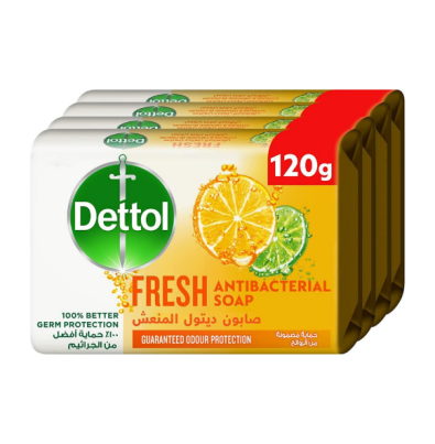 صابون ديتول 120 جرام ربطة 4 حبة