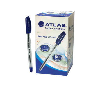 قلم جاف اطلس هندي علبة 50 حبة AS-BP100M