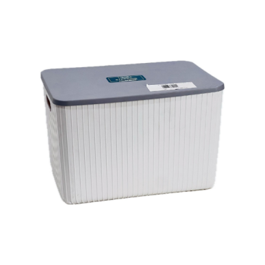 صندوق تخزين بلاستيك بيدين 25*36 سم بغطاء 333552