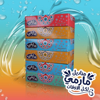 مناديل مارمي 100 منديل عبوة 6*6 ربطة