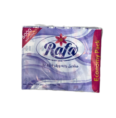 مناديل فرط رفاء ربطة 600 منديل مفرد 10 ربط