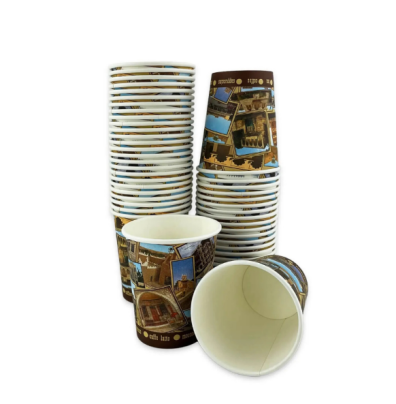 أكواب ورقية صور مباني أثرية/ 8 اونصة 236مل- 50قطعة