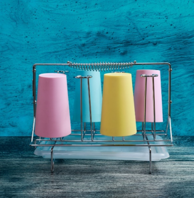 حمالة كاسات ماء استيل 8 خانة رويال فورد