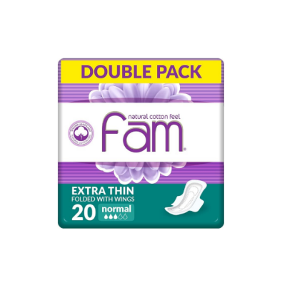 فوط فام عادي رقيقة بالاجنحة 20*9 ربطة