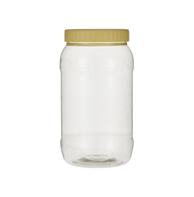 برطمان بلاستيك غطا بيج 1500 مل-12 قطعة