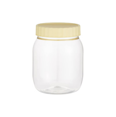 برطمان بلاستيك غطا بيج 500 مل-12 قطعة