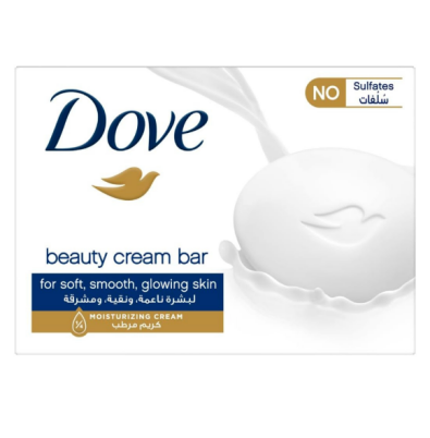 صابون دوف وردي وابيض 125 جرام