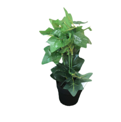 زرع ورق اخضر زينة صناعي مع مركن a2150K0006