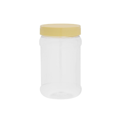 برطمان بلاستيك غطا بيج 400 مل-12 قطعة