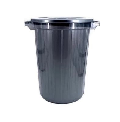 سطل بلاستيك 60 لتر اسود بيدين الفريدي